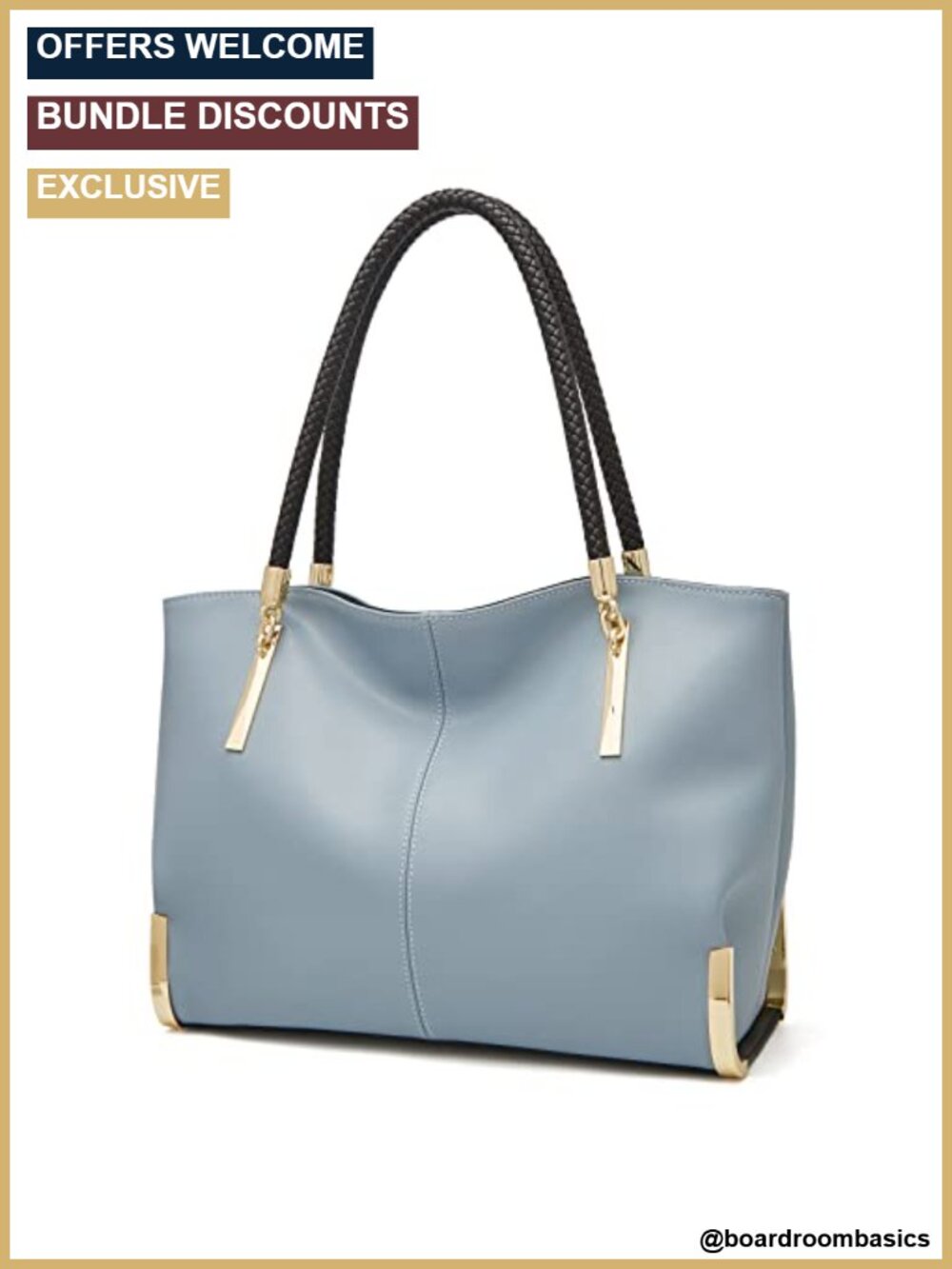 Large Split Cowhide Tote Bag Minimalist Top-Handle Shoulder Purse